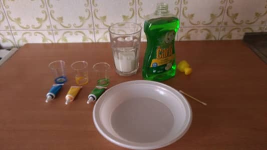 How to Make Colorful Milk Polarity Experiment - Materials Needed