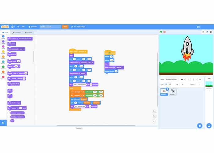 Learn to Program with Scratch - The parts of the screen