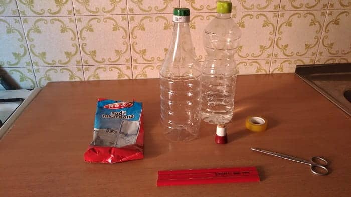 Materials Needed for Homemade Rocket with Vinegar and Baking Soda