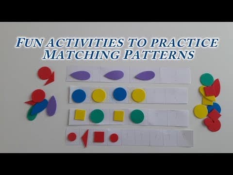 Thumbnail for: Activities for matching patterns