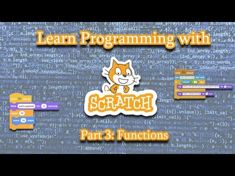 Thumbnail for: Learn to Program with Scratch -Part 3- Functions