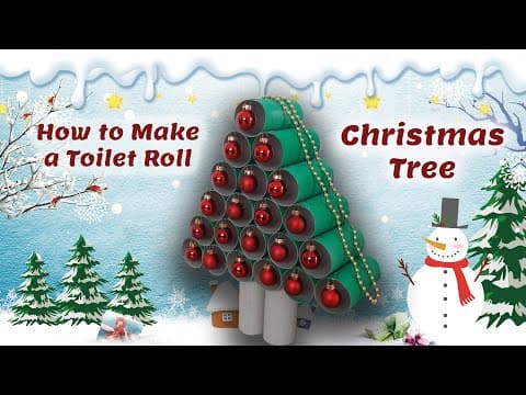 Thumbnail for: How to make a Toilet Roll Christmas Tree