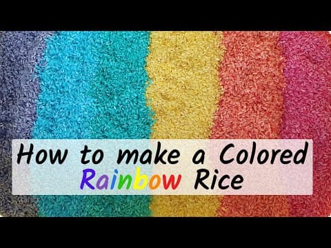 Thumbnail for: How to make colored rice