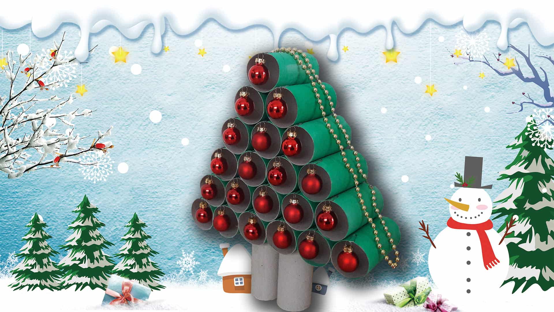 How to Make a Toilet Roll Christmas Tree