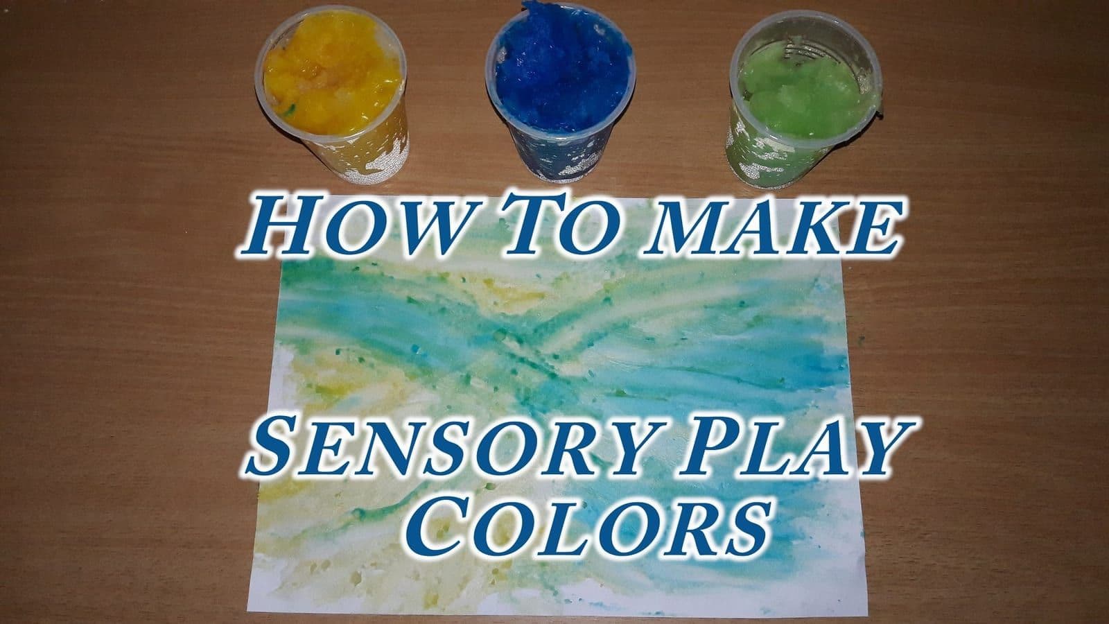 How to make Sensory Play Colors