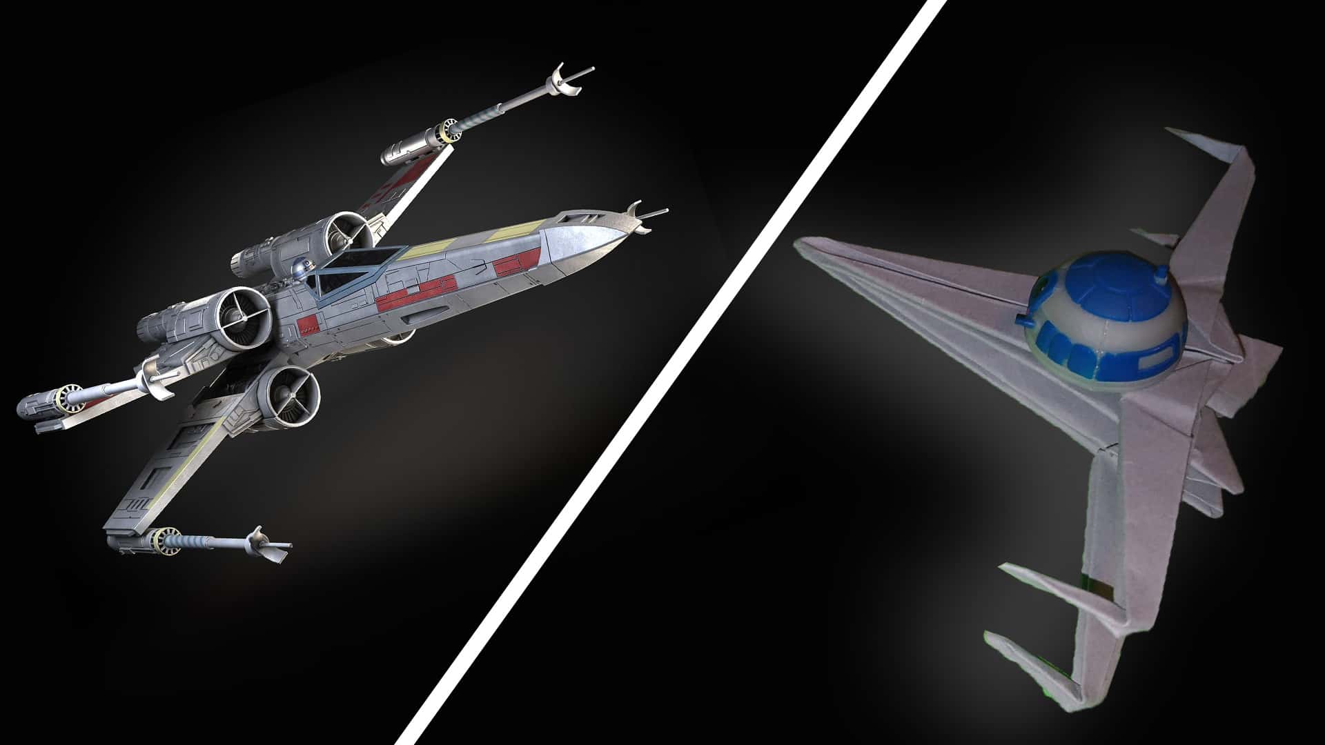 Origami X-Wing iz Zvjezdanih ratova