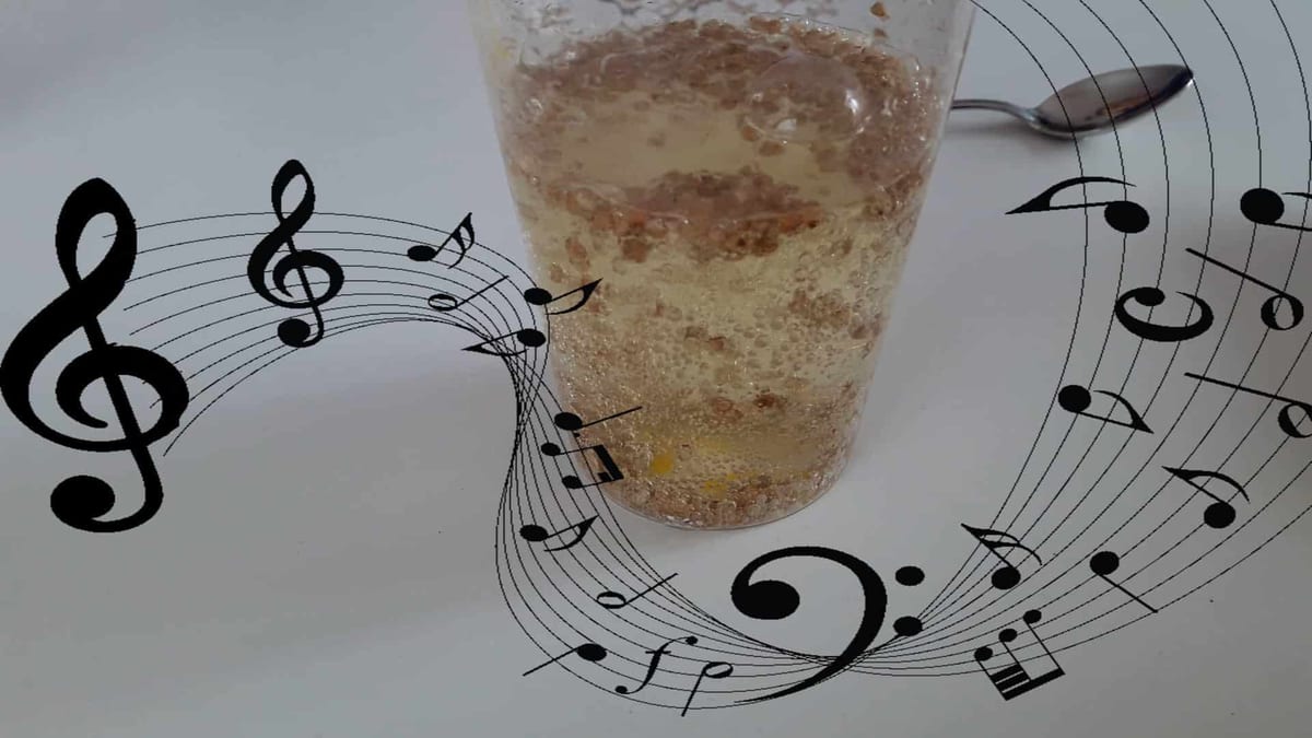 The dancing grain experiment