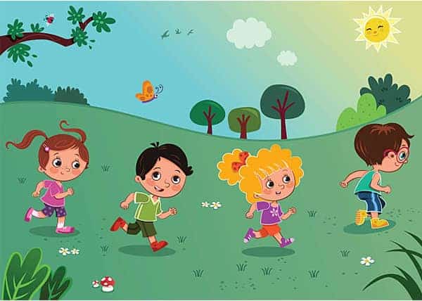 Children Like to run with 3 years old