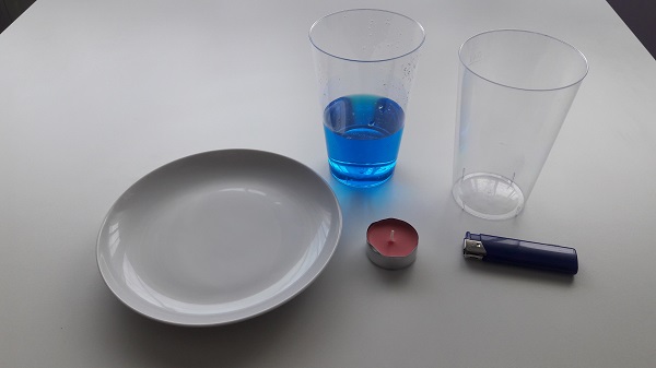 How to make Candle Vacuum Experiment - Materials Needed