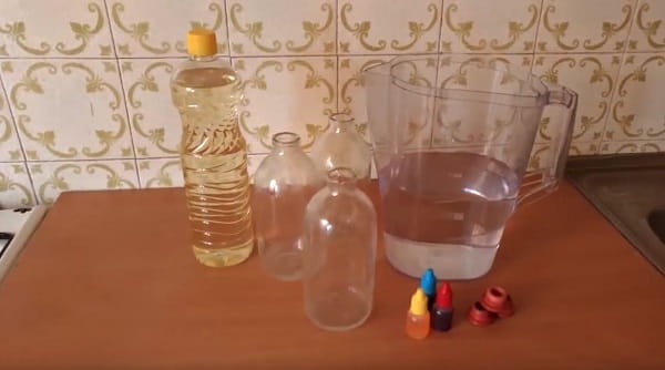 Boje za hranu, voda i prazne boce