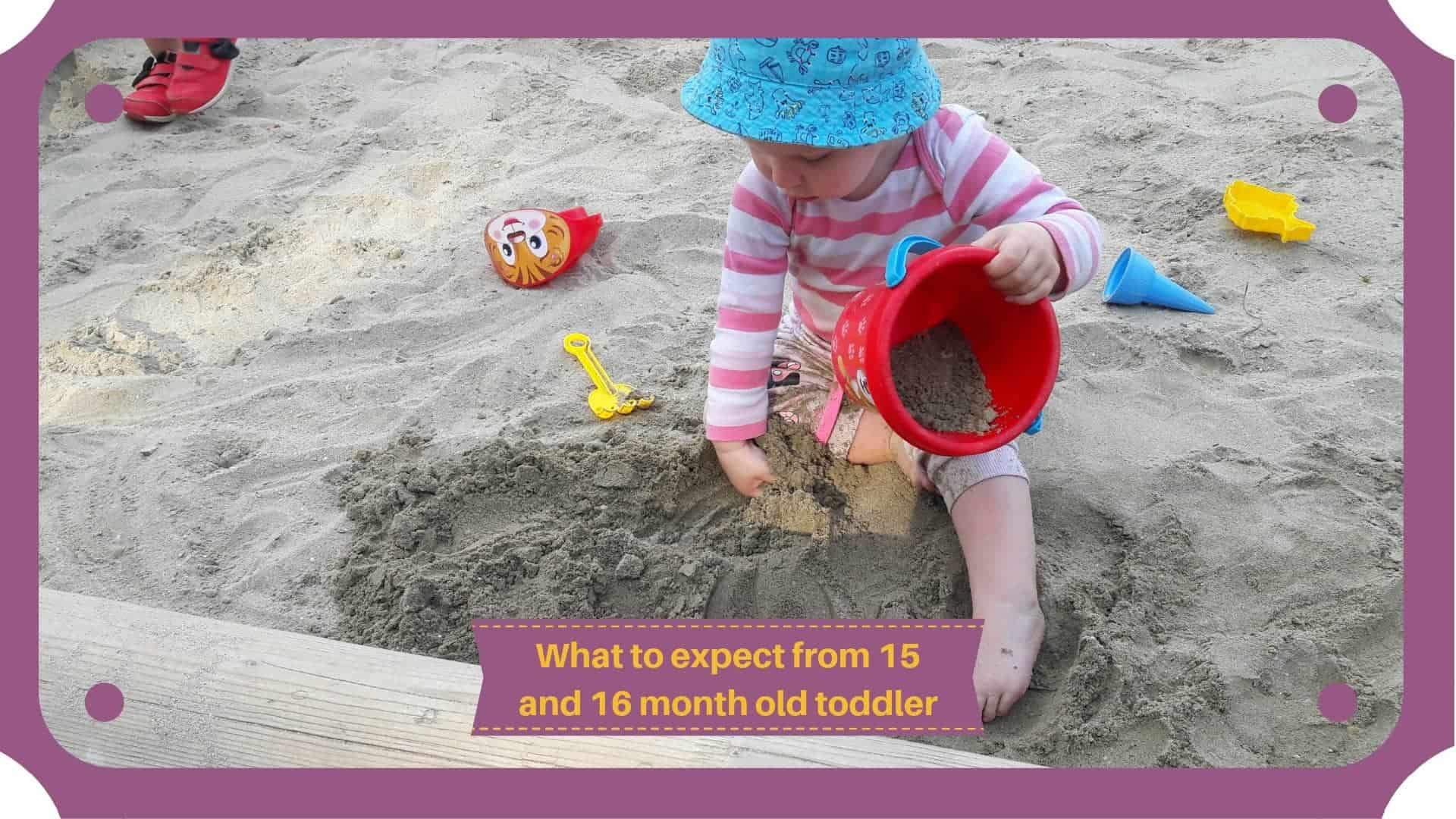 A baby in the fifteenth and sixteenth month