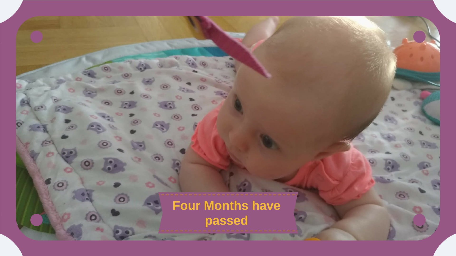 A baby in the fourth month