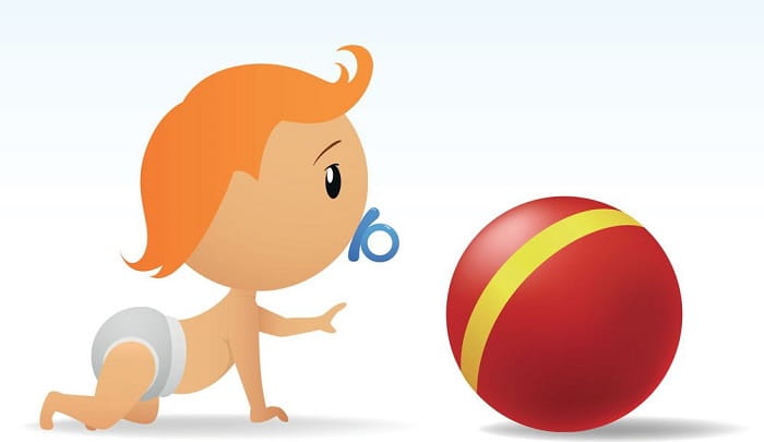 What to expect from the baby in the Seventh month - Baby crawling